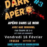 3e Dark'Apéro aux Herbes Folles le vendredi 16 février. Quiz sensoriel, lots pour les gagnants. Entrée : 5€